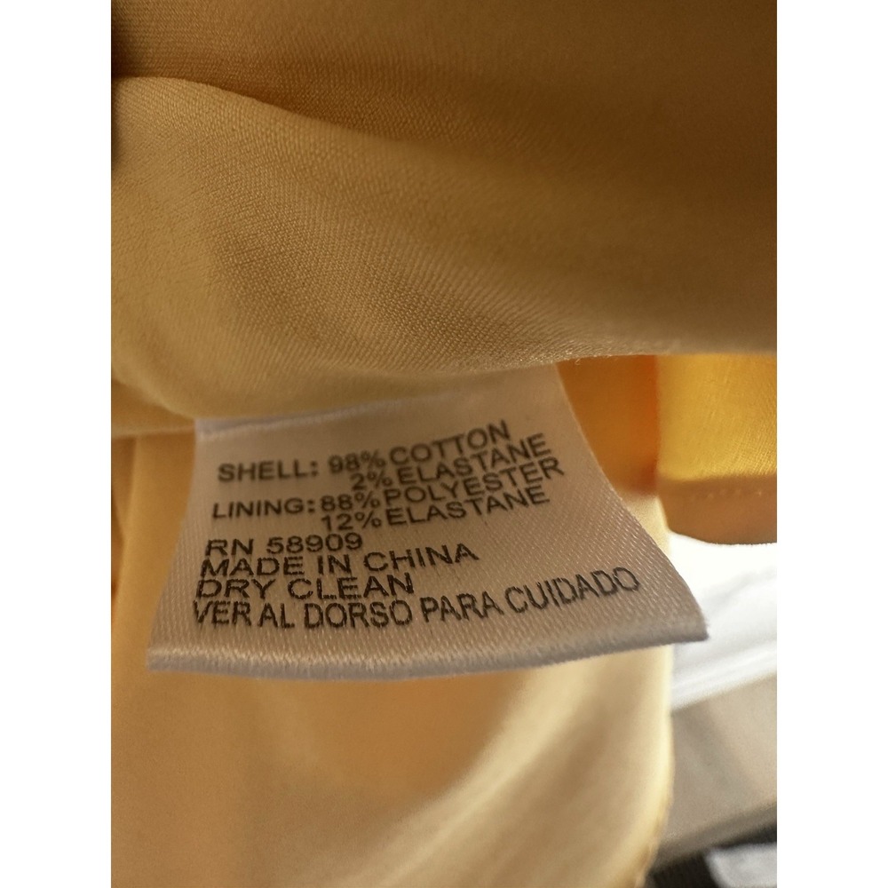 ANTONIO MELANI Yellow Sleeveless Midi Dress with Button Front - Picture 5 of 7